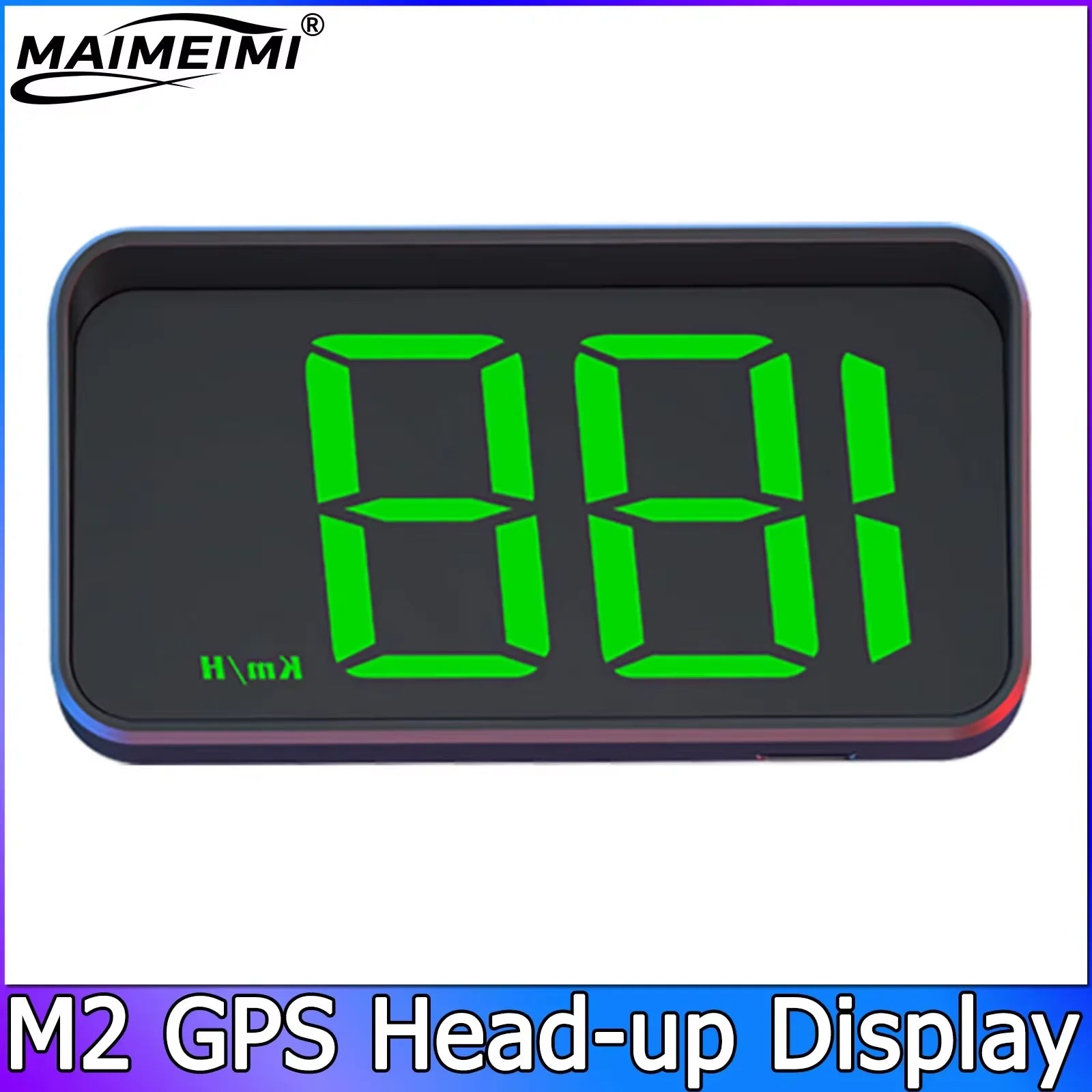 Universal Speedometer KMH M2 GPS HUD Head up Display Car USB Cable Plug & Play GPS & Beidou Dual Satellite System