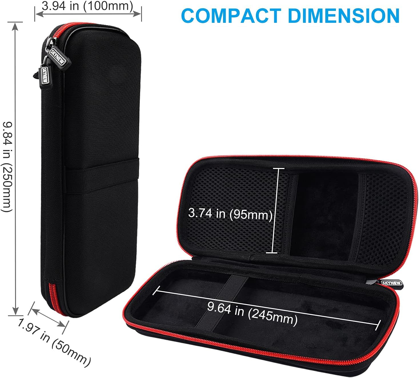 Hard Travel Case Fit for Ravpower 26800/20100/20000Mah, Anker Power Core 26800Mah/Powercore +26800Mah, Dulla M50000 Power Bank 12000Mah, ROMOSS 30000Mah, Lab599 Tx500 Radio by (Large Black)