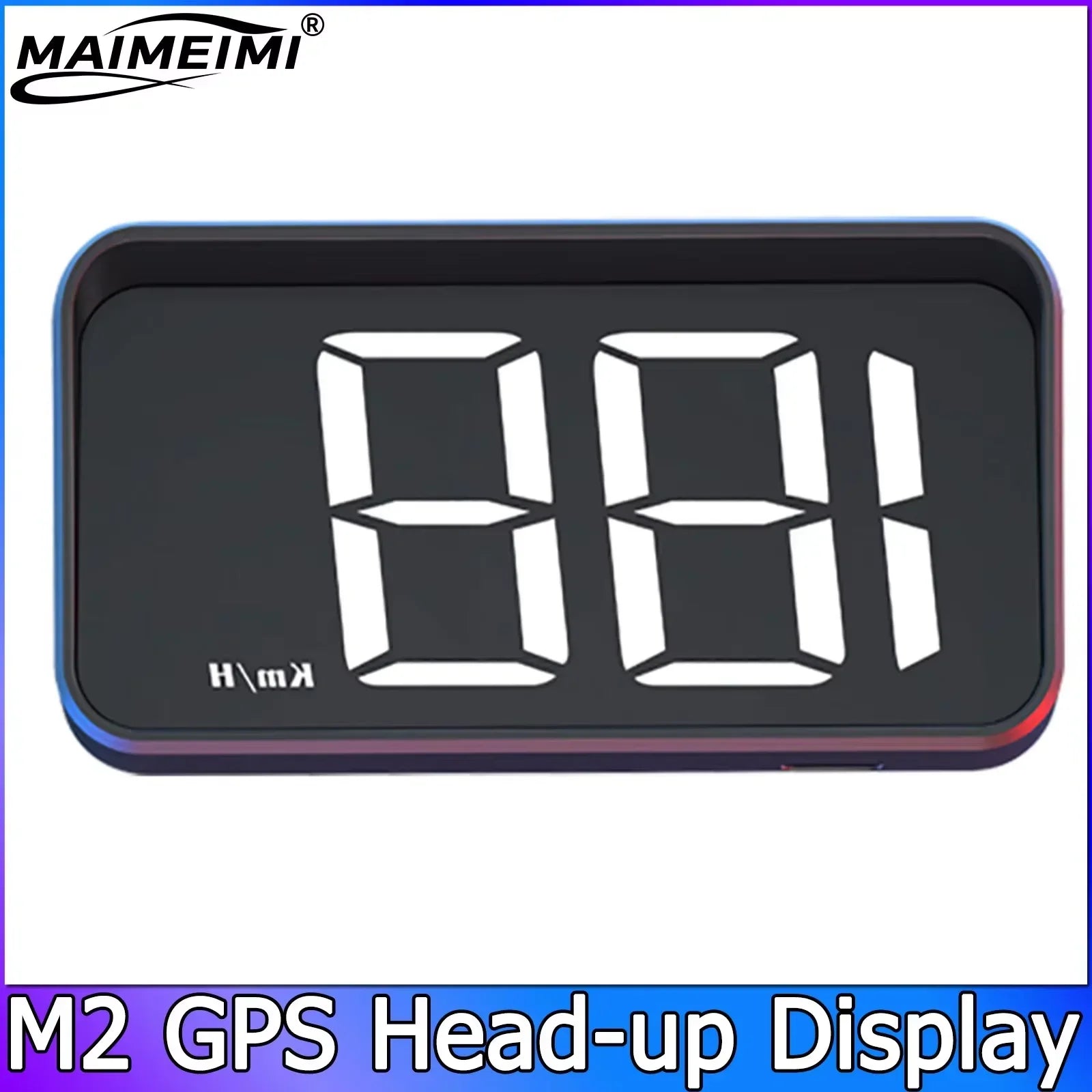 Universal Speedometer KMH M2 GPS HUD Head up Display Car USB Cable Plug & Play GPS & Beidou Dual Satellite System