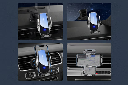 Car Wireless Charger Magnetic Cell Phone Holder Mobile Phone Stand in Car GPS Support 360° Rotatable Mount for Iphone Xiaomi