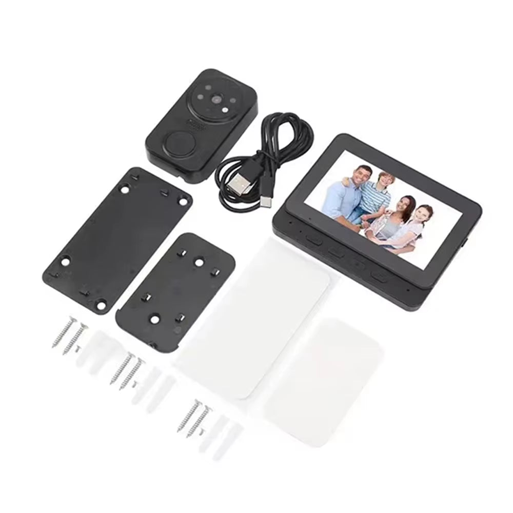 Wireless Video Doorbell Camera Bundle Smart Security System with Night Vision 2.4G Wifi HD Motion Detection and Cloud Storage