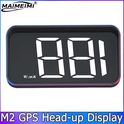 Universal Speedometer KMH M2 GPS HUD Head up Display Car USB Cable Plug &amp; Play GPS &amp; Beidou Dual Satellite System