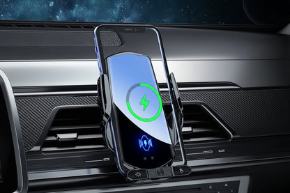 Car Wireless Charger Magnetic Cell Phone Holder Mobile Phone Stand in Car GPS Support 360° Rotatable Mount for Iphone Xiaomi